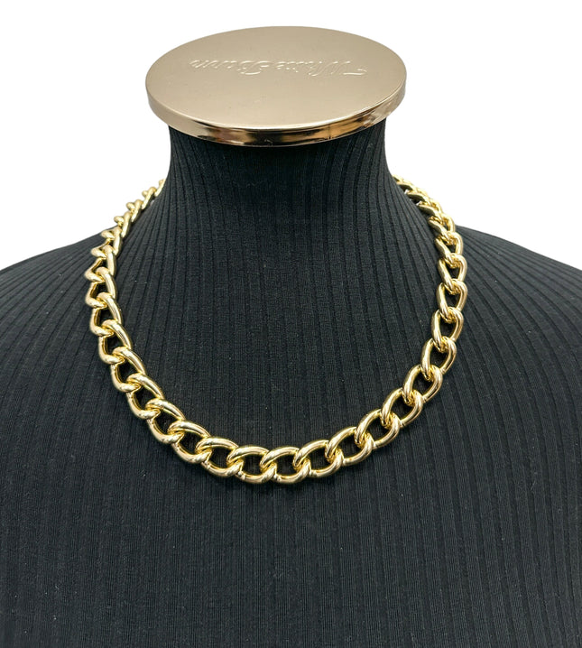 CK992REG-GOLD REGULAR 4MM ALUMINUM  CHAIN NECKLACE