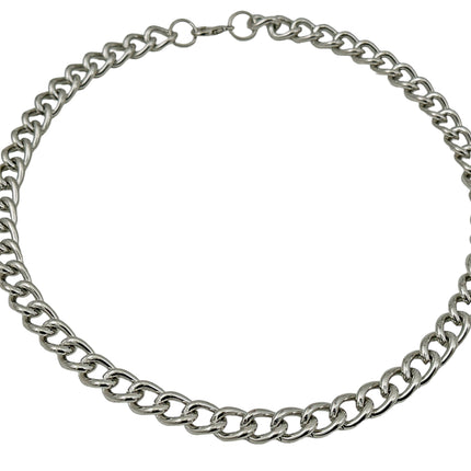 CK992REG   STEEL  REGULAR 3MM SILVER CHAIN NECKLACE