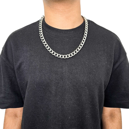 CK992REG   STEEL  REGULAR 3MM SILVER CHAIN NECKLACE