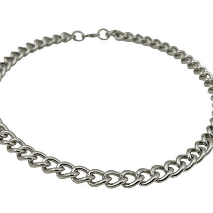 CK992REG   STEEL  REGULAR 3MM SILVER CHAIN NECKLACE