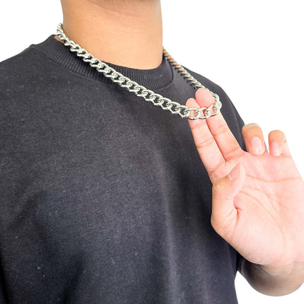 CK992REG   STEEL  REGULAR 3MM SILVER CHAIN NECKLACE