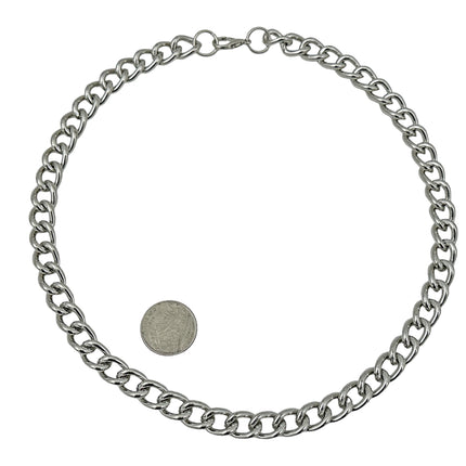 CK992REG   STEEL  REGULAR 3MM SILVER CHAIN NECKLACE