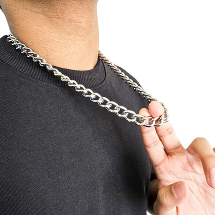 CK992REG   STEEL  REGULAR 3MM SILVER CHAIN NECKLACE