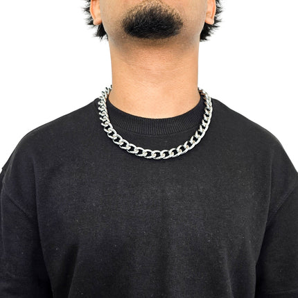 CK992REG   STEEL  REGULAR 3MM SILVER CHAIN NECKLACE