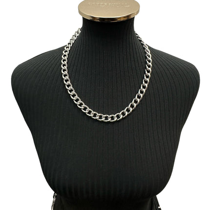 CK992REG   STEEL  REGULAR 3MM SILVER CHAIN NECKLACE