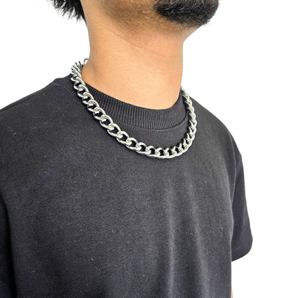 CK992REG   STEEL  REGULAR 3MM SILVER CHAIN NECKLACE