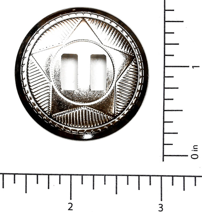 C136-10PK ROUND CONCH 1 1/2" ROUND STEEL CONCH