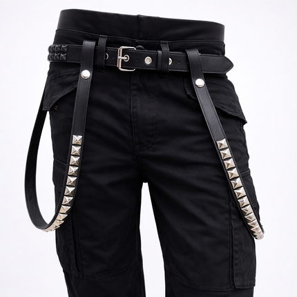 DS134 STUDDED SIDE DROP STRAP HARNESS 3/4" WIDE