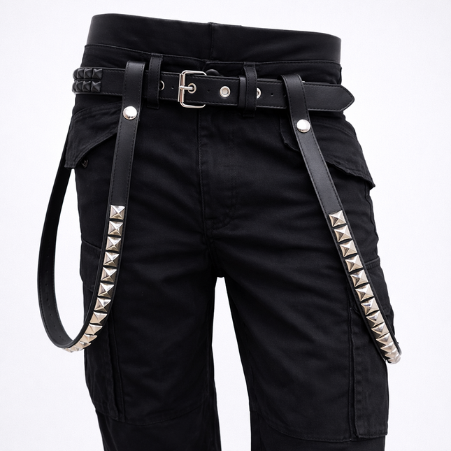 DS134 STUDDED SIDE DROP STRAP HARNESS 3/4" WIDE