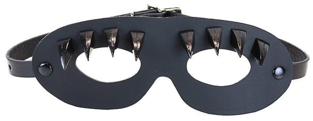 EM111-BLK BLACK EYE MASK WITH BLACK CLAW SPIKES