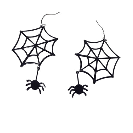 ER28244  SPIDER NET EARRING