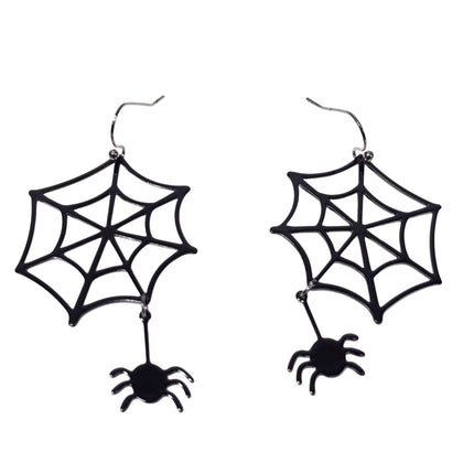 ER28244  SPIDER NET EARRING