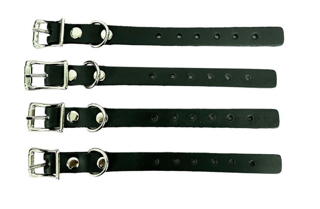 EXT100-1/2"  CHOKER EXTENSION LEATHER 4PCS SET