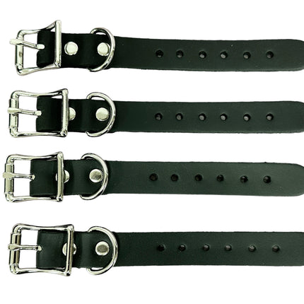 EXT101-3/4"  CHOKER EXTENSION LEATHER 4PCS SET
