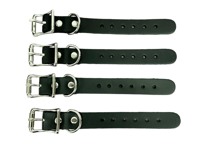 EXT101-3/4"  CHOKER EXTENSION LEATHER 4PCS SET