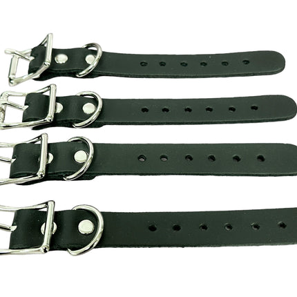 EXT101-3/4"  CHOKER EXTENSION LEATHER 4PCS SET
