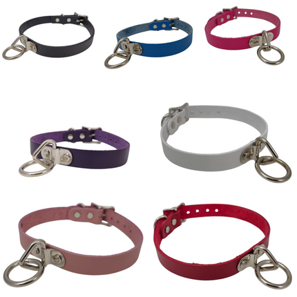 CK129ITL  ITALIAN GENUINE LEATHER BONDAGE  CHOKER