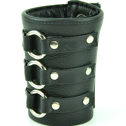 FB107  3 RING SHORT GAUNTLET STYLE BRACELET