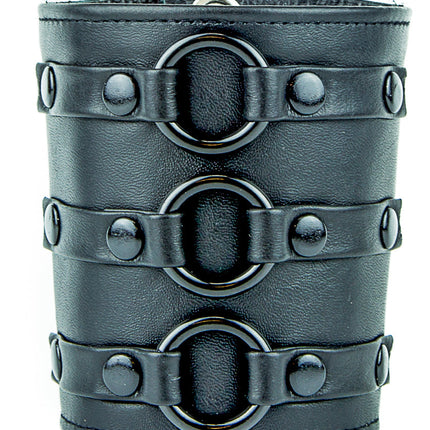 FB107  3 RING SHORT GAUNTLET STYLE BRACELET