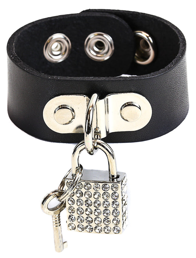 FB111SQ SQUARE LOCK BRACELET WITH D RING HOLDER