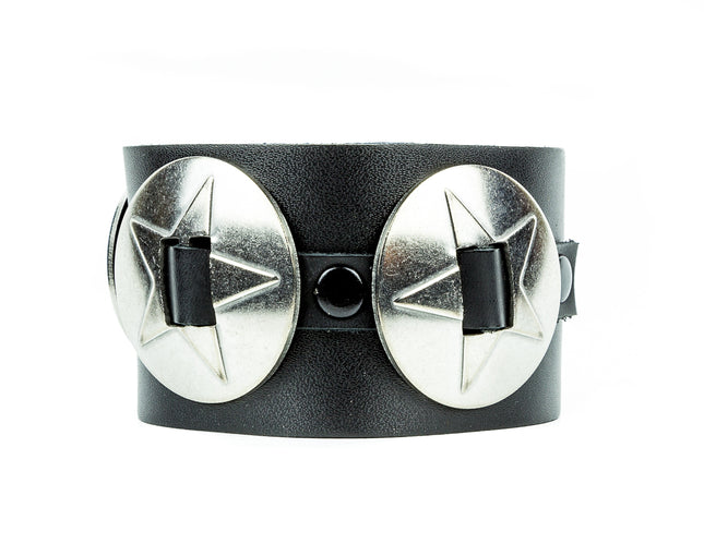 FB120PENTA LARGE PENTAGRAM CONCHO BRACELET