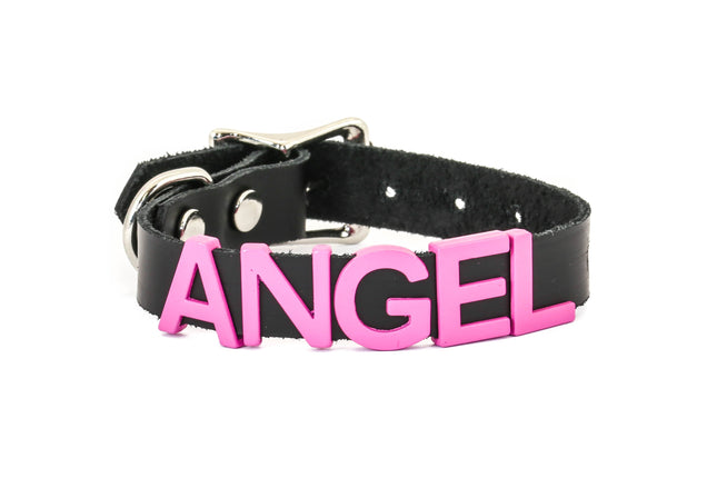 FB166-PS STAINLESS STEEL LETTER WORDS ID NAME BRACELET 5/8"