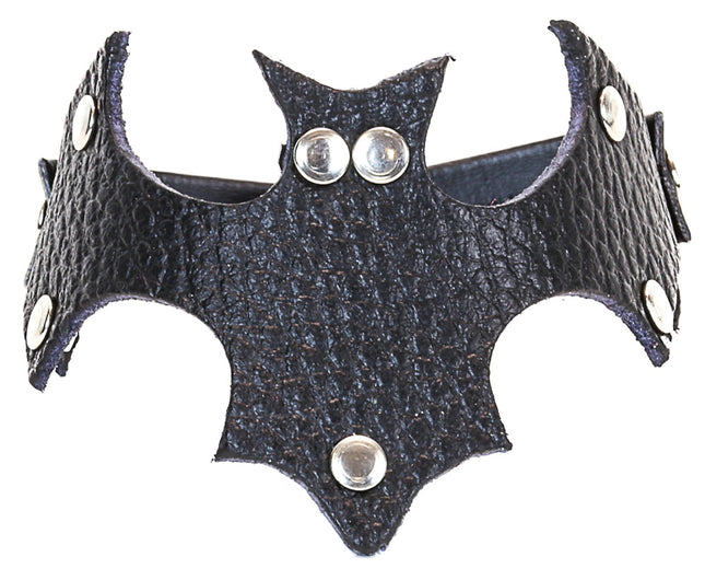 FB205L LEATHER BAT BRACELET