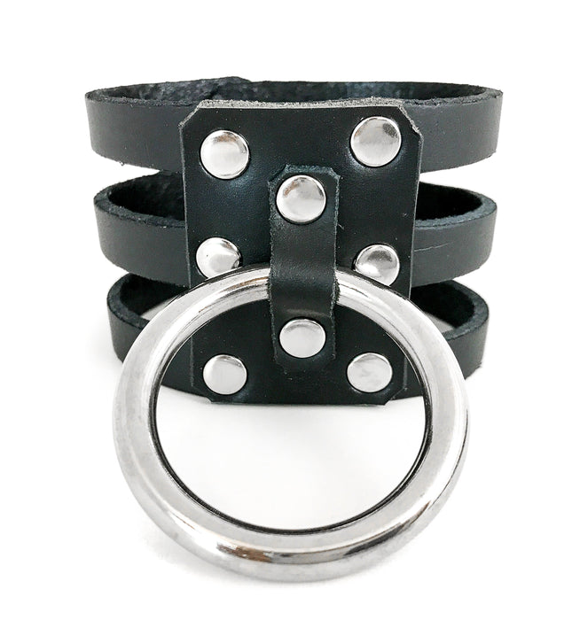 FB215 3 STRAP SINGLE RING BRACELET