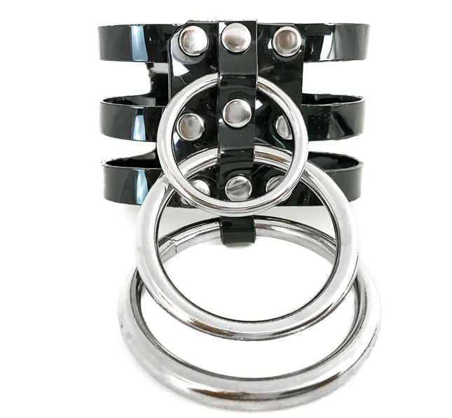 FB216VN SPLIT 3 RING VINYL BRACELET