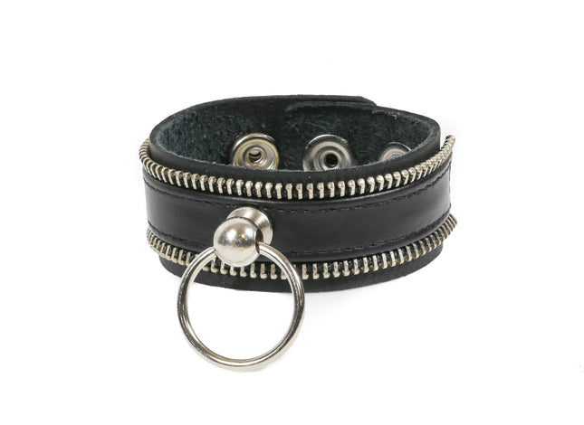FB242 ZIPPER TEETH EDGE BONDAGE BRACELET