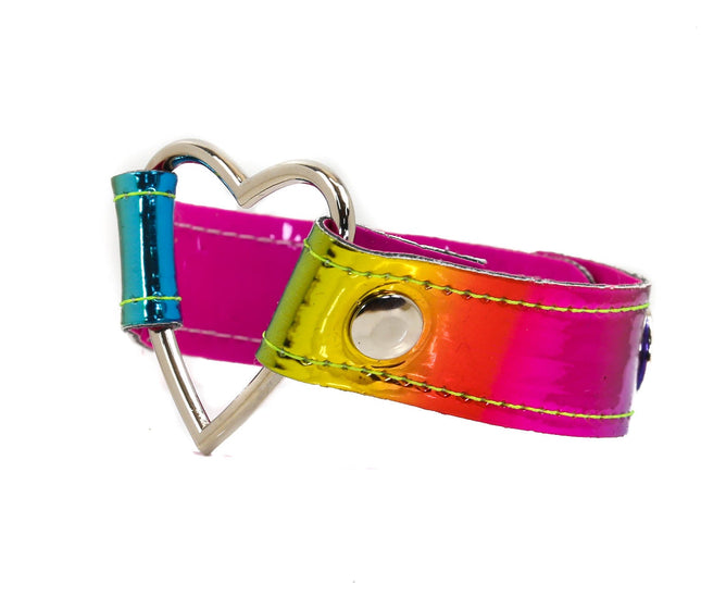 FB258L RAINBOW HEART BRACELET