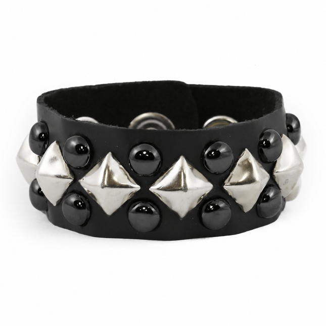FB263 BLACK ROUND STUDS DIAMOND STUD WITH  BRACELET