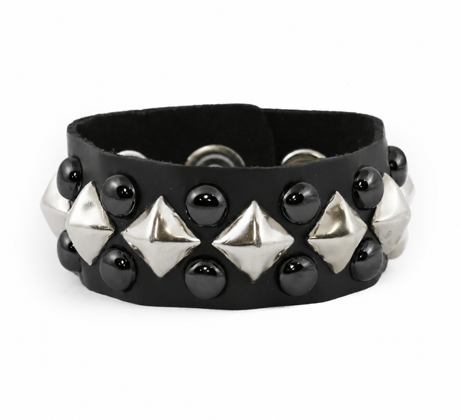 FB263 BLACK ROUND STUDS DIAMOND STUD WITH  BRACELET