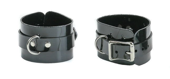 FB267VN BUCKLE LEATHER VINYL BRACELET WITH D RING, 2"