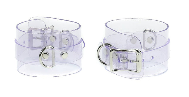 FB267VN BUCKLE LEATHER VINYL BRACELET WITH D RING, 2"
