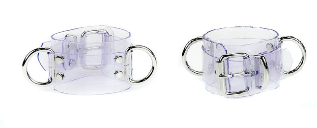 FB270VN BUCKLE LEATHER VINYL BRACELET WITH 2 RINGS