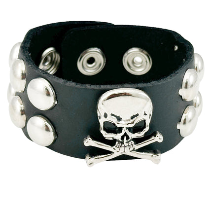 FB344  STUDDED SKULL BRACELET