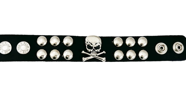FB344  STUDDED SKULL BRACELET