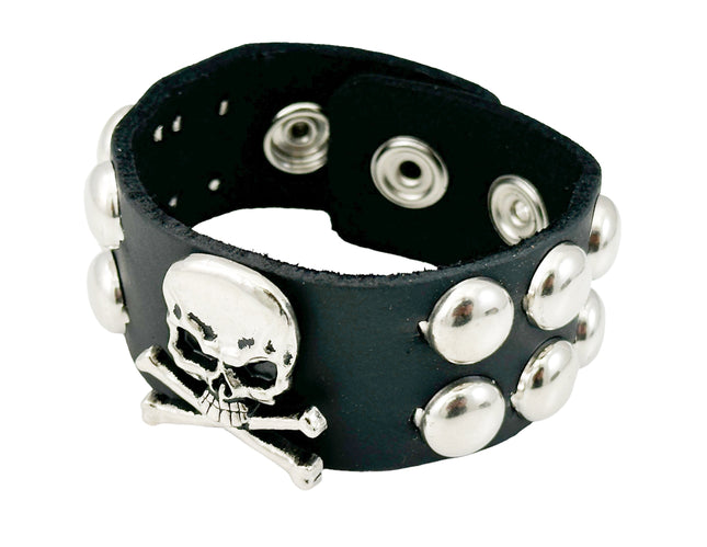 FB344  STUDDED SKULL BRACELET