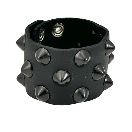 FB346 3 ROWS OF CONICAL STUDS BRACELET