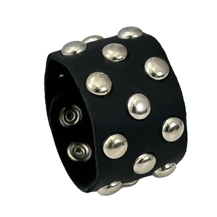 FB348  3 ROWS OF ROUND  STUDS BRACELET