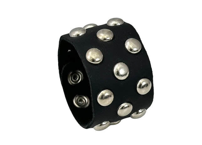 FB348  3 ROWS OF ROUND  STUDS BRACELET