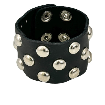 FB348  3 ROWS OF ROUND  STUDS BRACELET