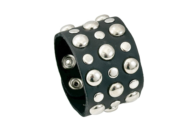 FB352 3 ROWS OF ROUND  STUDS BRACELET