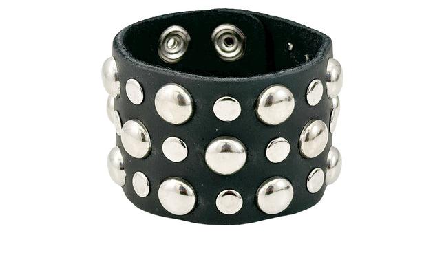 FB352 3 ROWS OF ROUND  STUDS BRACELET