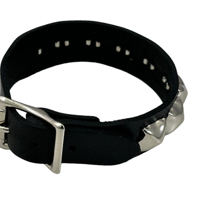 FB376   3/4" WIDE 1/2"PYRAMID  STUDDED BUCKLE BRACELET