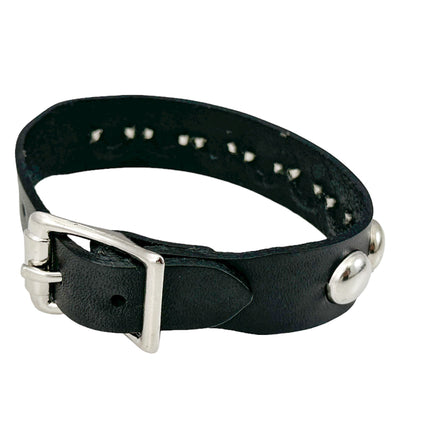FB377  3/4" WIDE 1/2"  ROUND  STUDDED BUCKLE BRACELET