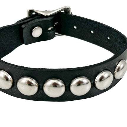 FB377  3/4" WIDE 1/2"  ROUND  STUDDED BUCKLE BRACELET