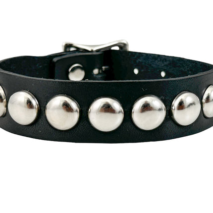 FB377  3/4" WIDE 1/2"  ROUND  STUDDED BUCKLE BRACELET