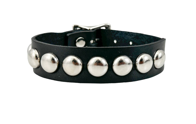 FB377  3/4" WIDE 1/2"  ROUND  STUDDED BUCKLE BRACELET